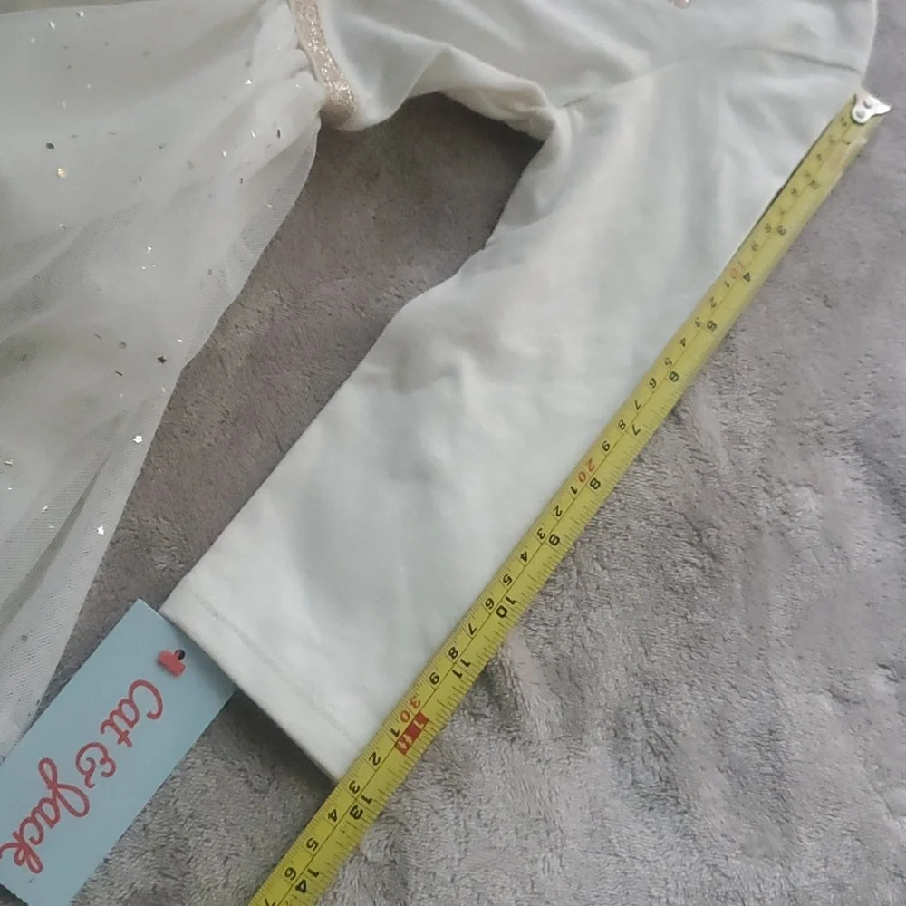 NWT Cat and Jack Festive Deer Antler Joy Dress - Picture 8 of 10